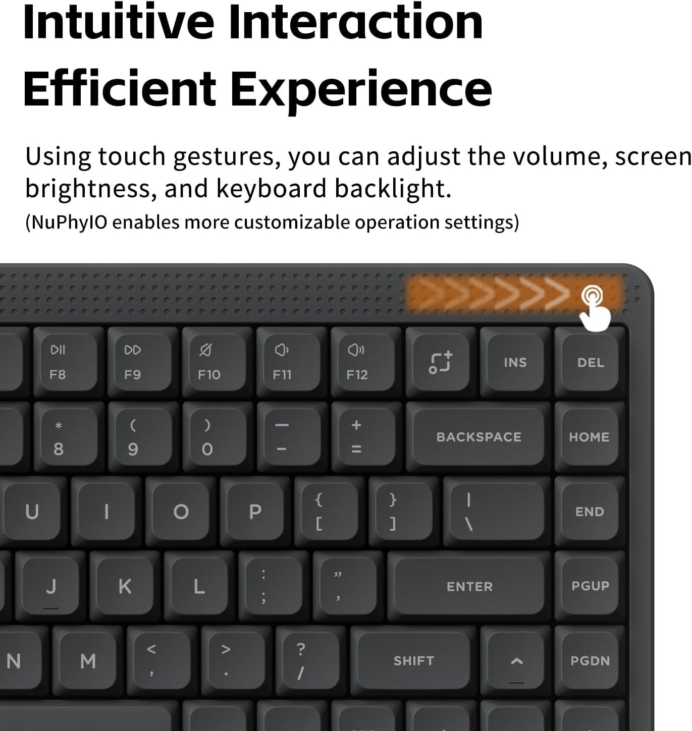 nuphy Node75 Wireless Mechanical Keyboard Low Profile, 75% Hot Swap