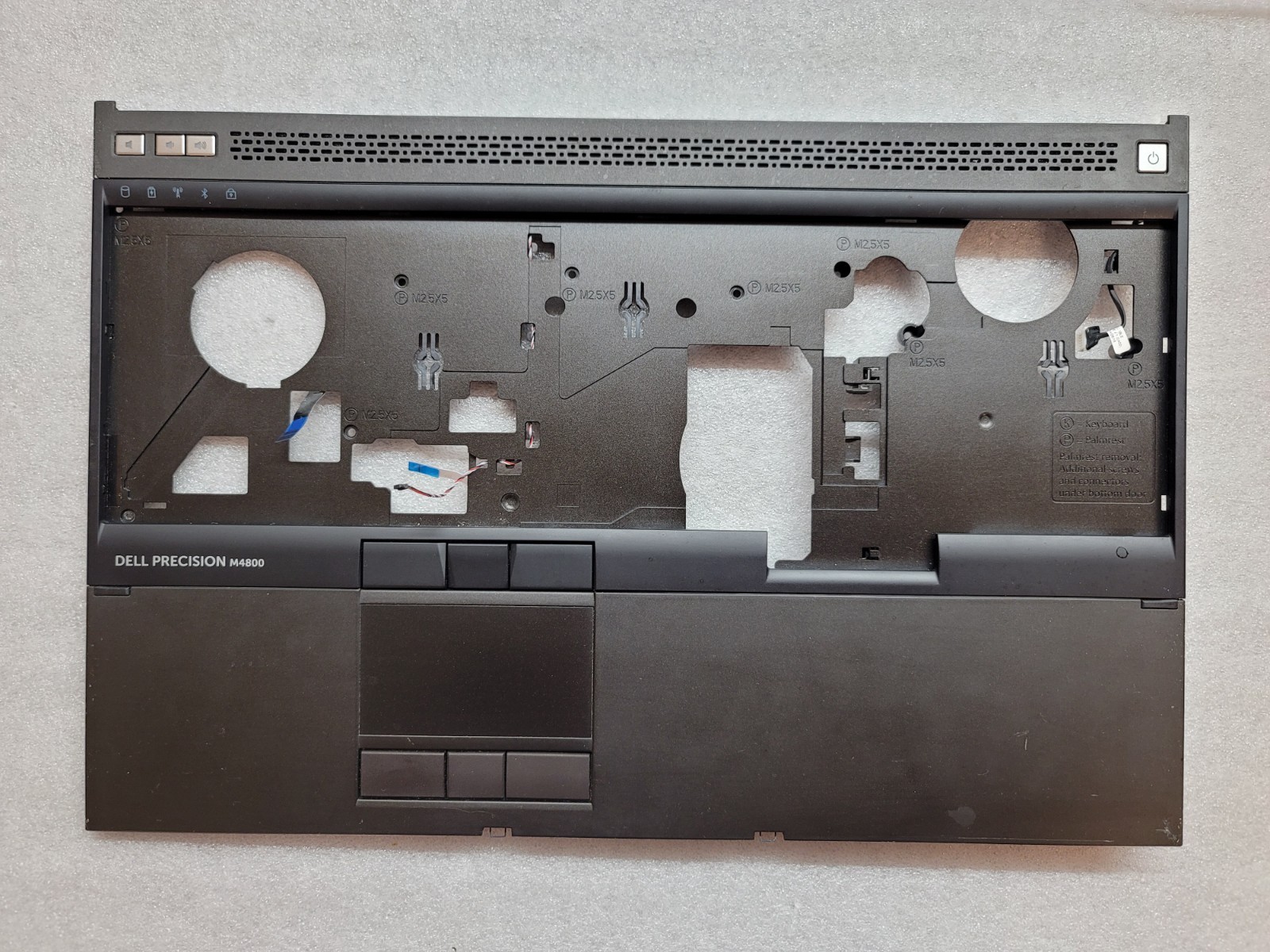 Dell Precision M4800 Laptop Palmrest Touchpad Assembly 30X9V 030X9V CN–030X9V