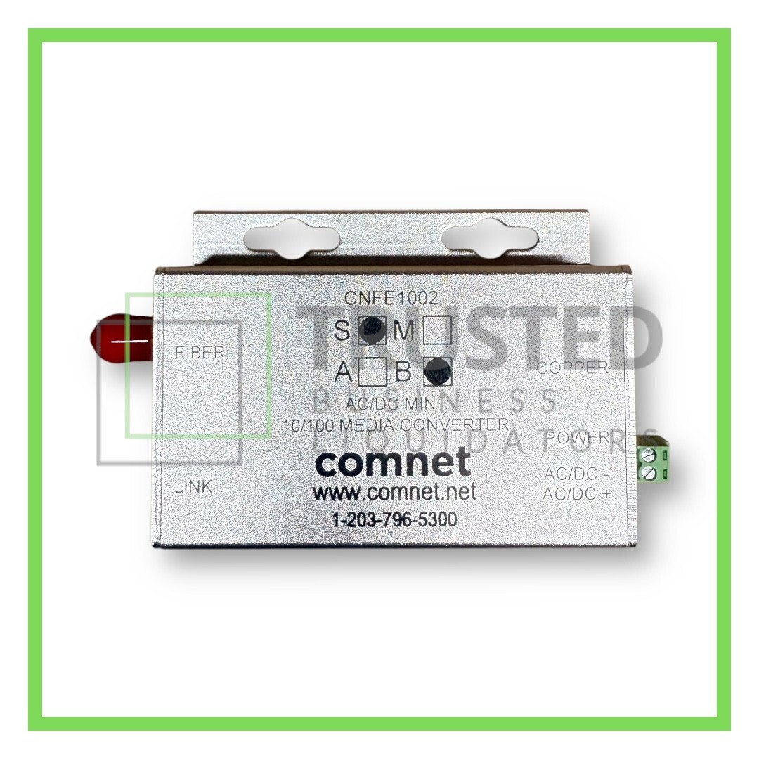 ComNet CNFE1002SAC1B-M 10/100 Mbps Ethernet Media Converter, Single-Mode Fiber