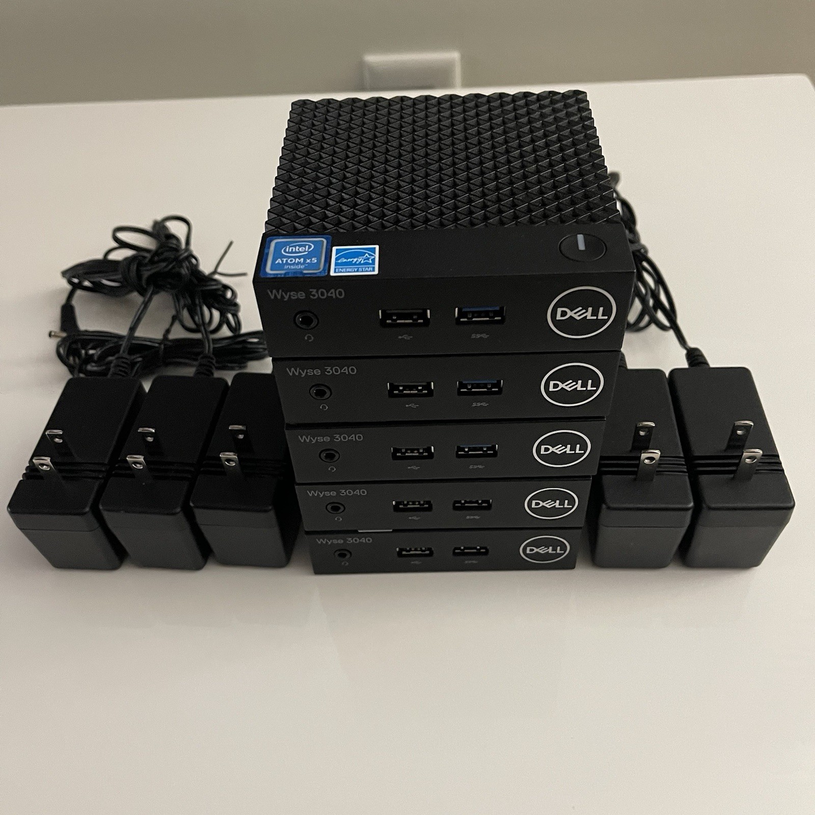 Lot Of 5 – Dell WYSE 3040 Thin Client Atom X5, N10D, Flash H, 8GB, 2 GB Ram