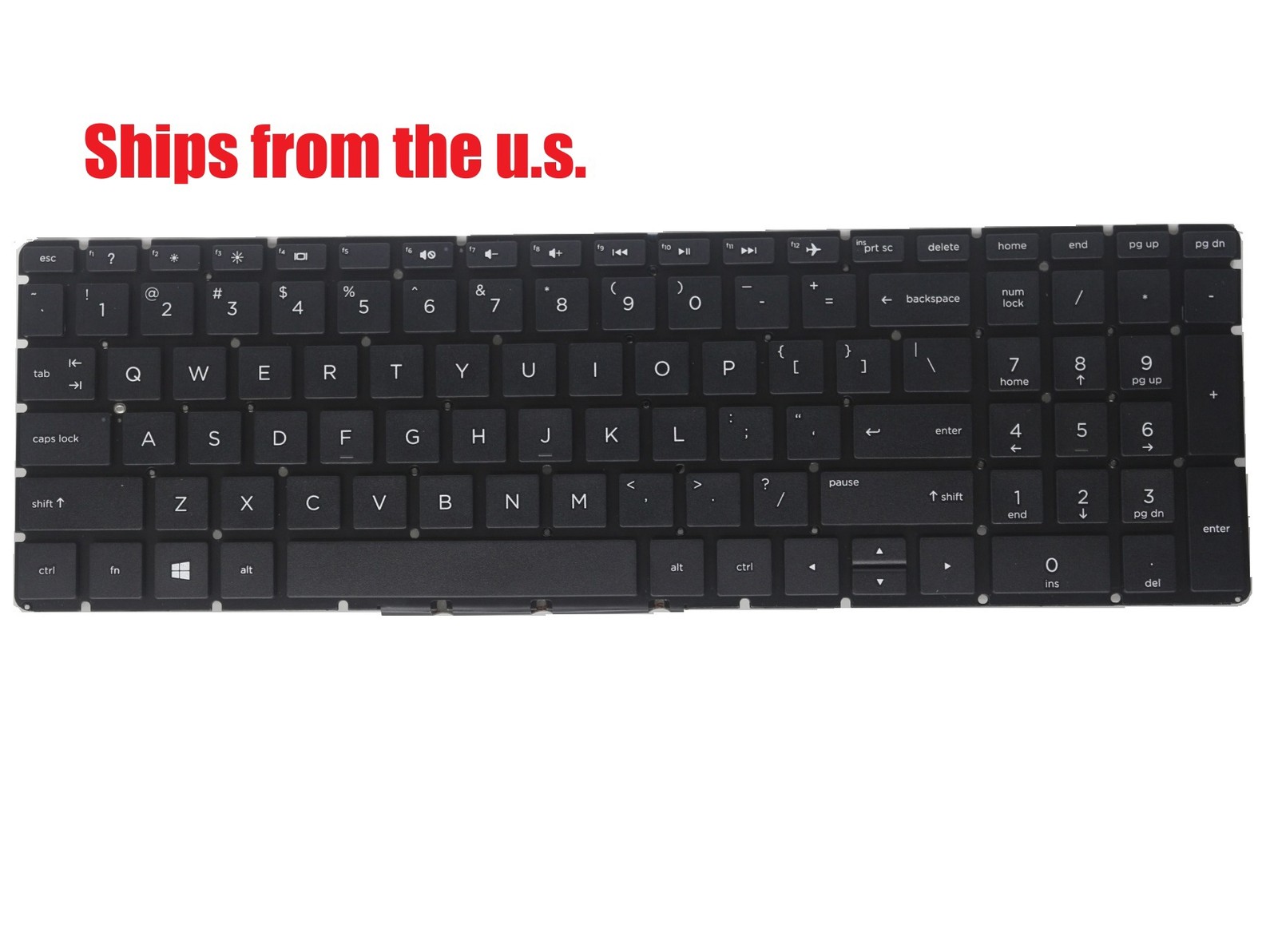 For HP 15-dy2045nr 15-dy2088ca 15-dy2795wm US Silver Keyboard Non-Backlit