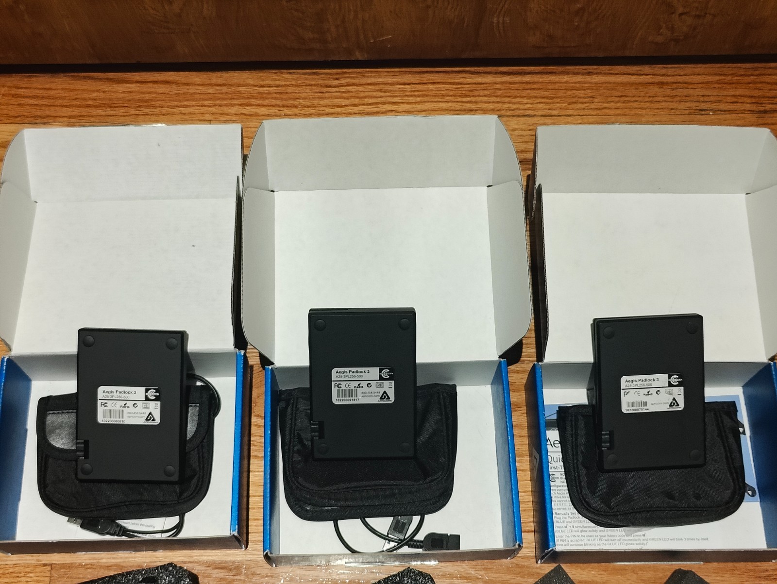 Apricorn Aegis Padlock  3.0 A25-3PL256-500 USB 500 GB Encrypted External Drive