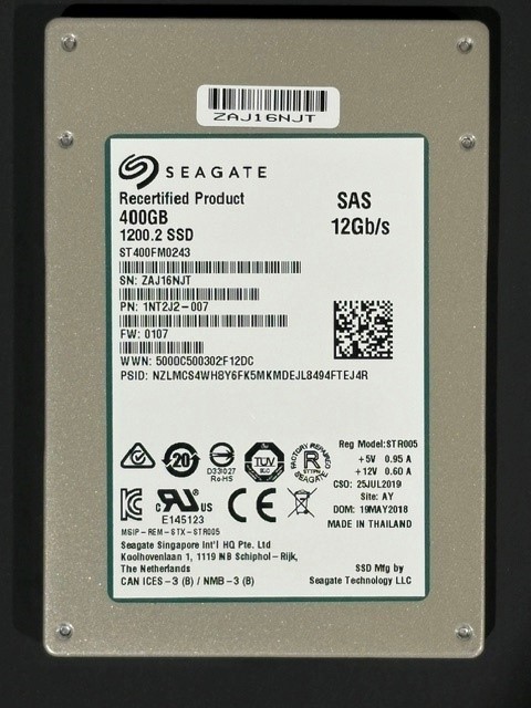 Seagate ST400FM0243 1200.2 400GB 12Gb/s 2.5″ SAS SSD