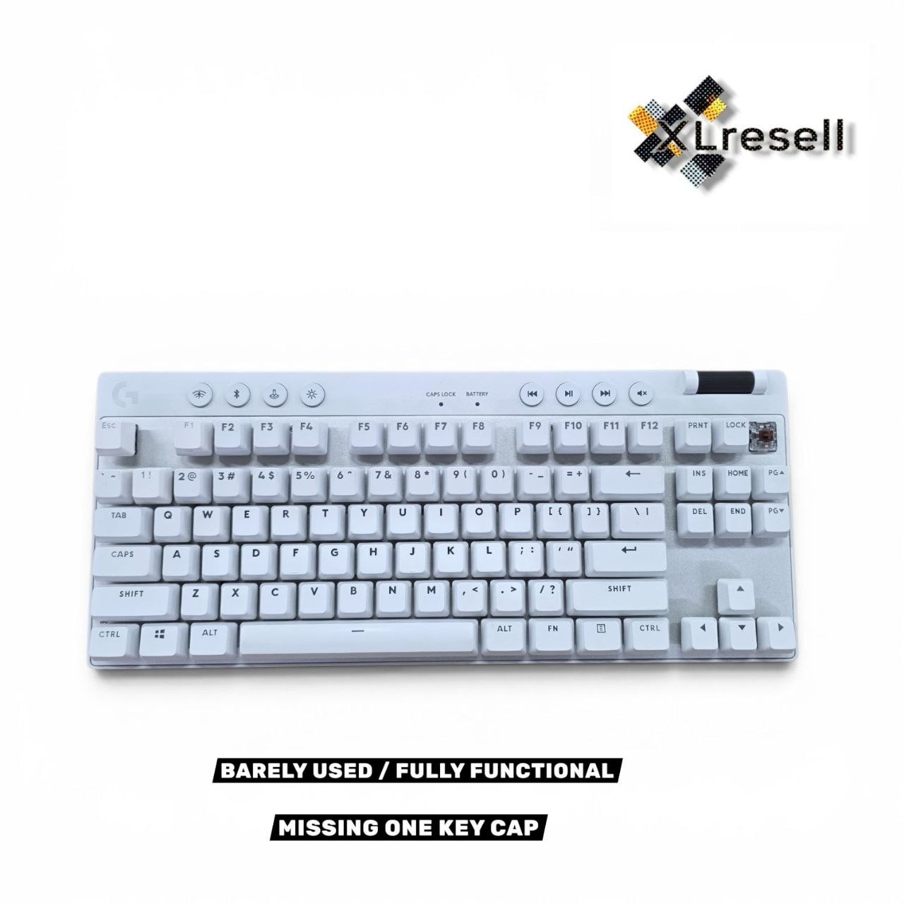 G PRO X TKL LIGHTSPEED Gaming Keyboard-WHITE-US-2.4GHZ/BT-TACTILE 920-012143