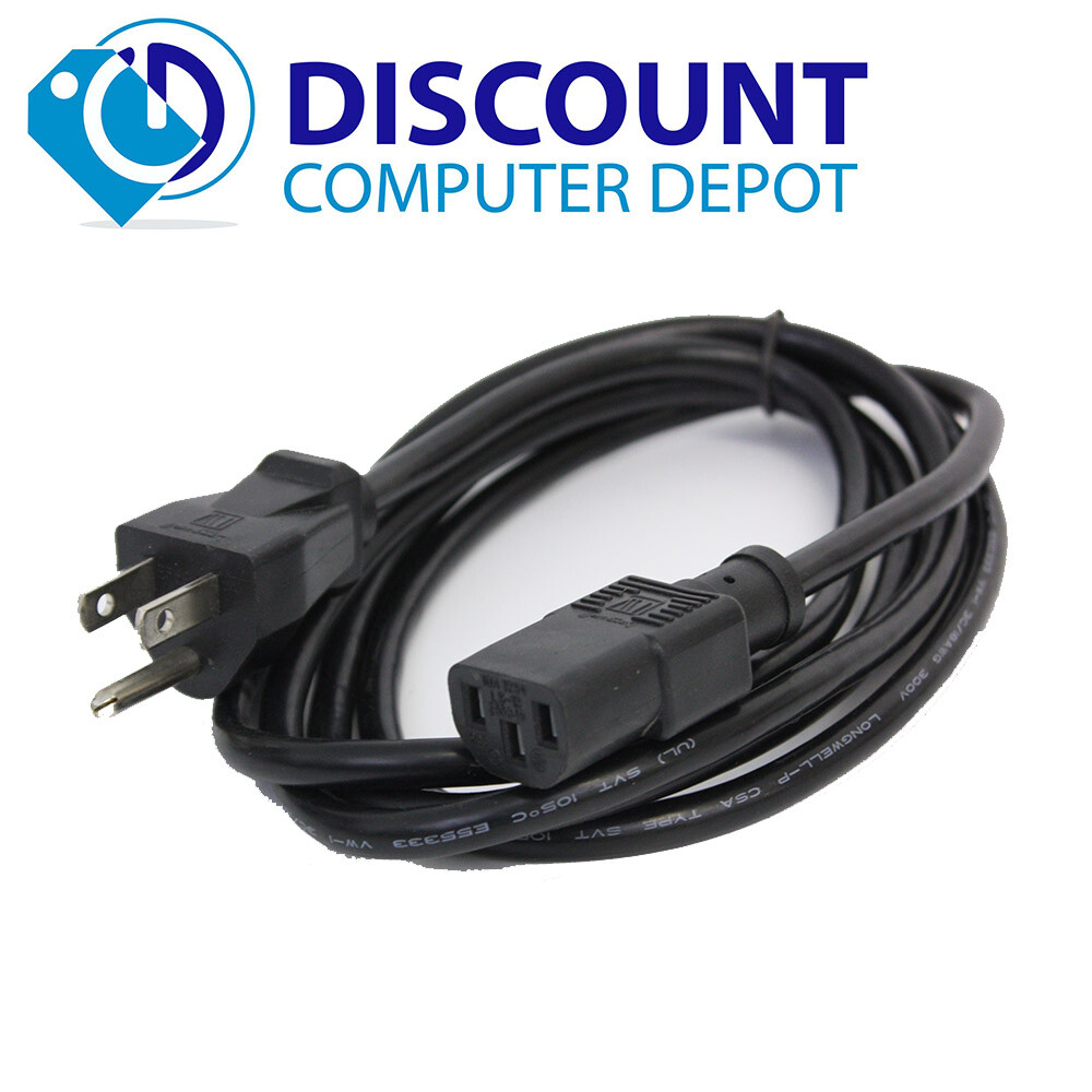 5ft AC Power Cord Cable 3 Prong US Plug for PRINTER PC DESKTOP HP Dell Lenovo