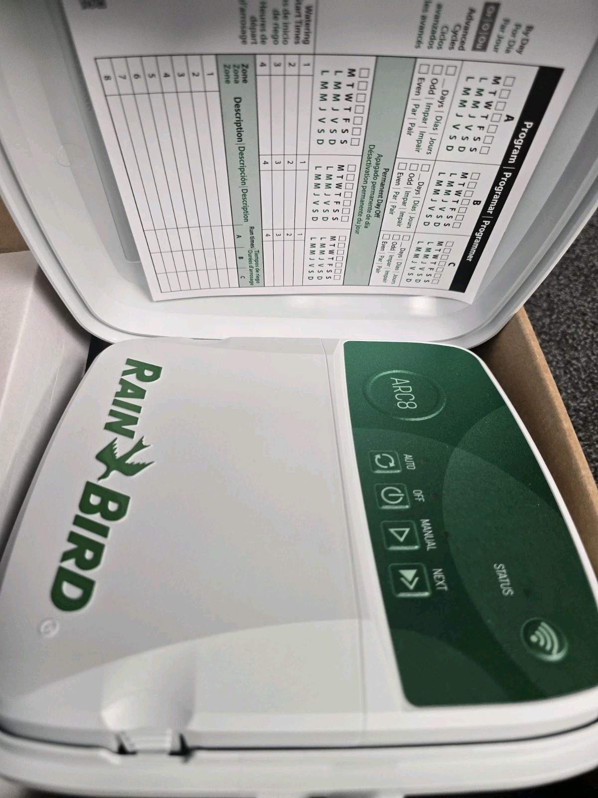 Rain Bird ARC8 8-Zone App Based Smart Residential Irrigation Controller – C53114