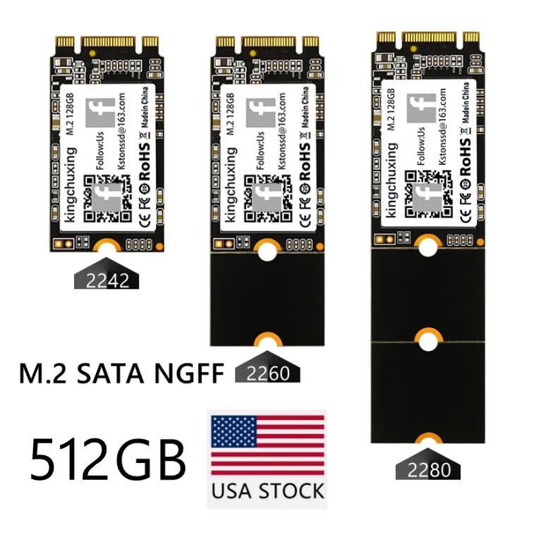 512GB M.2 NGFF SSD 2242 2260 2280 SATA Solid State Drive 560MB/s