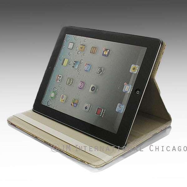 iPad 4 4G 4 Gen 2 3 Flower Envelope Letter Patterned Leather Case Yellow Color