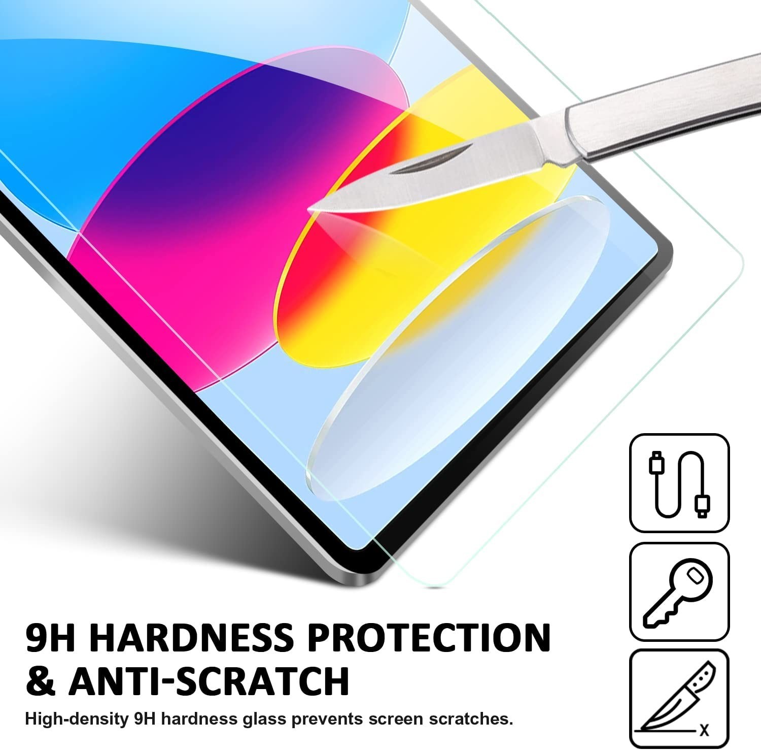 (2 Pack) Screen Protector for iPad (A16) 11th Gen 11 Inch (2025) ＆ iPad 10th Gen
