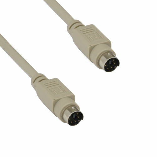 Kentek 15′ MDIN Mini DIN6 6 Pin Male to Male PS/2 Keyboard Mouse KVM to PC Cable