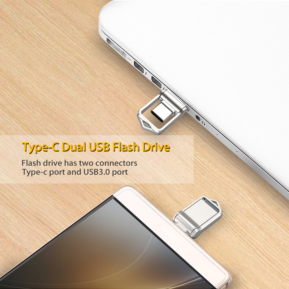 Mini 32G Type-C OTG USB 3.0 Flash Drive Waterproof Memory Stick Thumb Pen Drive