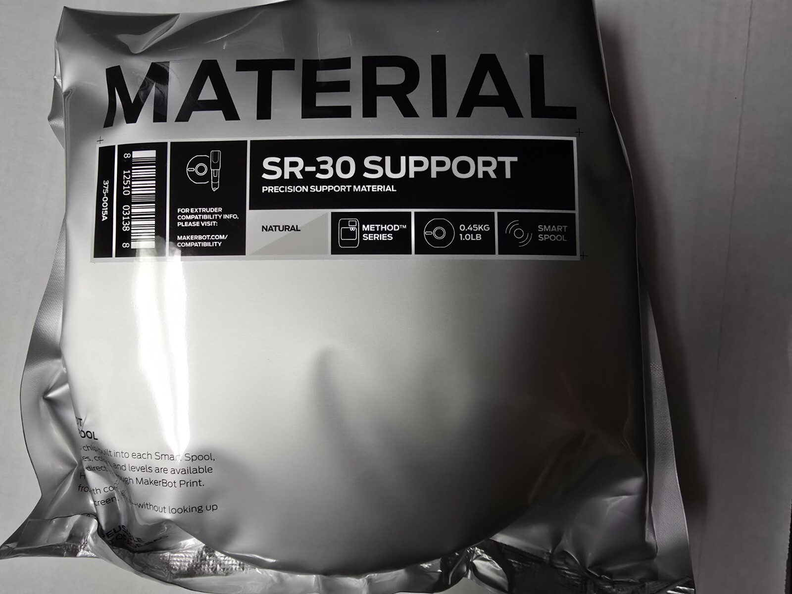 MakerBot SR-30 support Filament for Method 3D Printer 0.45kg 375-0015A