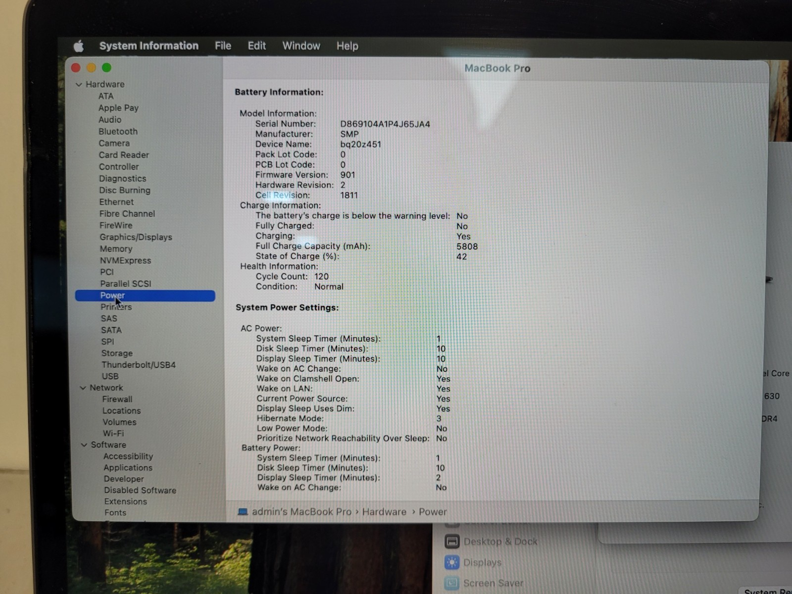 Apple MacBook pro 15″A1990 i9-9980Hk 2.4gh 16gb ram 1tb ssd sequoia C02YQ1B3LVDQ