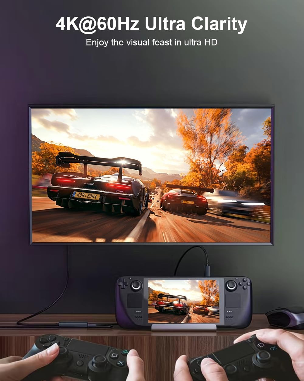 4K USB C to HDMI Adapter for Gaming Consoles – 00W Charging Included