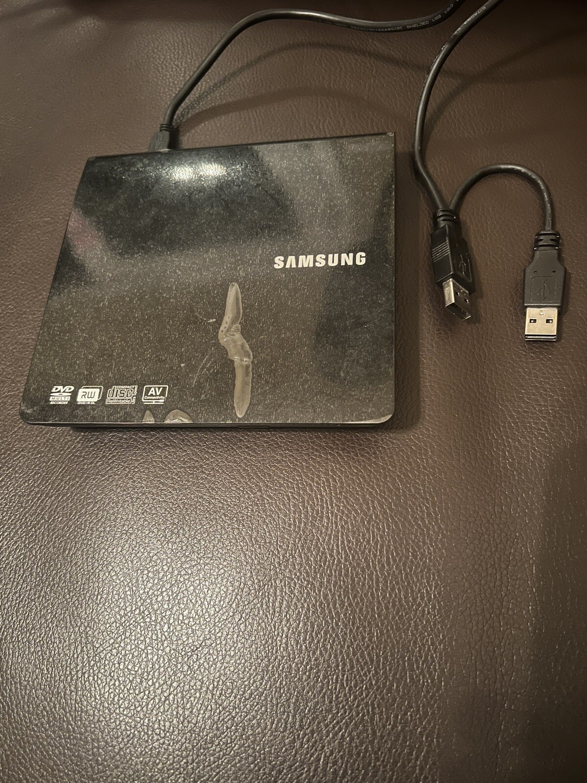 Samsung Ultra Slim Portable Extended DVD Writer Black Model SE-208