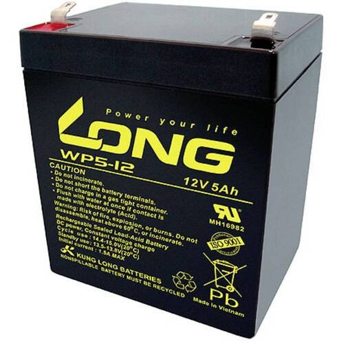 Battery Kung Long WP5-12 5 Ah Terminal UPS Battery – F2 – 12 Volts – VRLA –