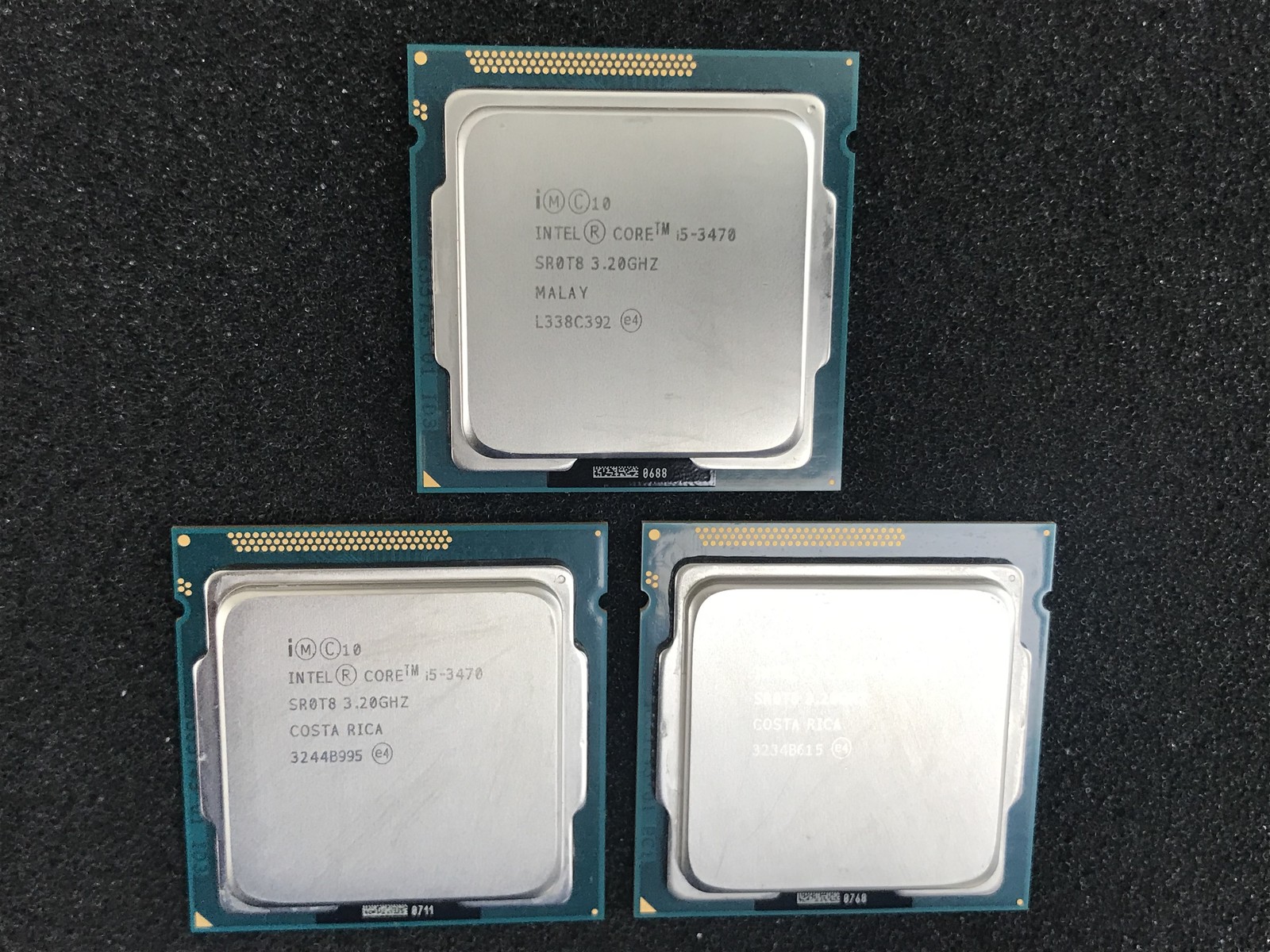 (Lot of 3) Intel Core i5-3470 3.20GHz Quad-Core CPU SR0T8 LGA1155 – CPU502A