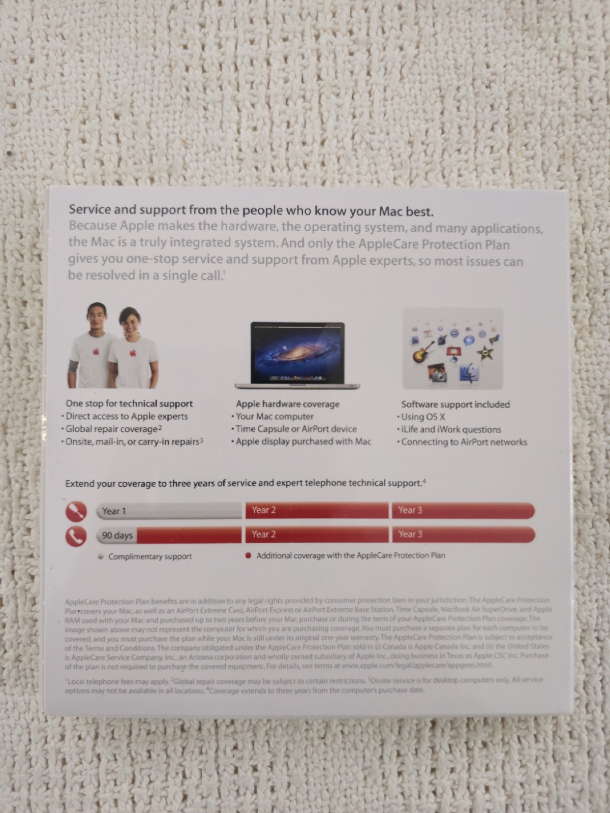 AppleCare Protection Plan Auto Enroll Only App for Mac 607-8192-D New Sealed!