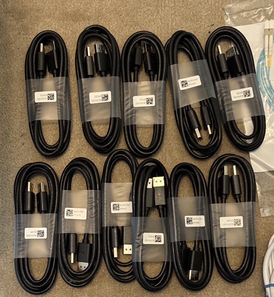 DELL DisplayPort Male to Male 1.8M Cable 5K1FN15501 – Lot of 11– Brand New