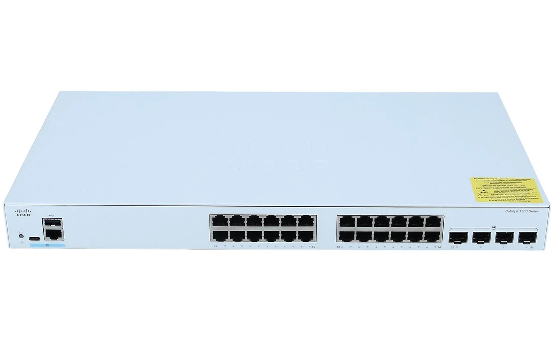 Cisco Catalyst C1300-24P-4G 24-Port Gigabit PoE+ Managed Network Switch New