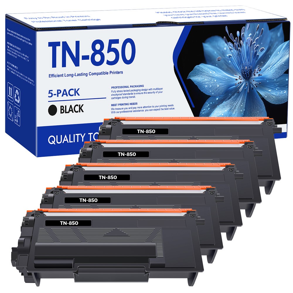 5pk TN850 Toner Cartridge Compatible For Brother HL-L6200DWT MFC-L5800DW tn820