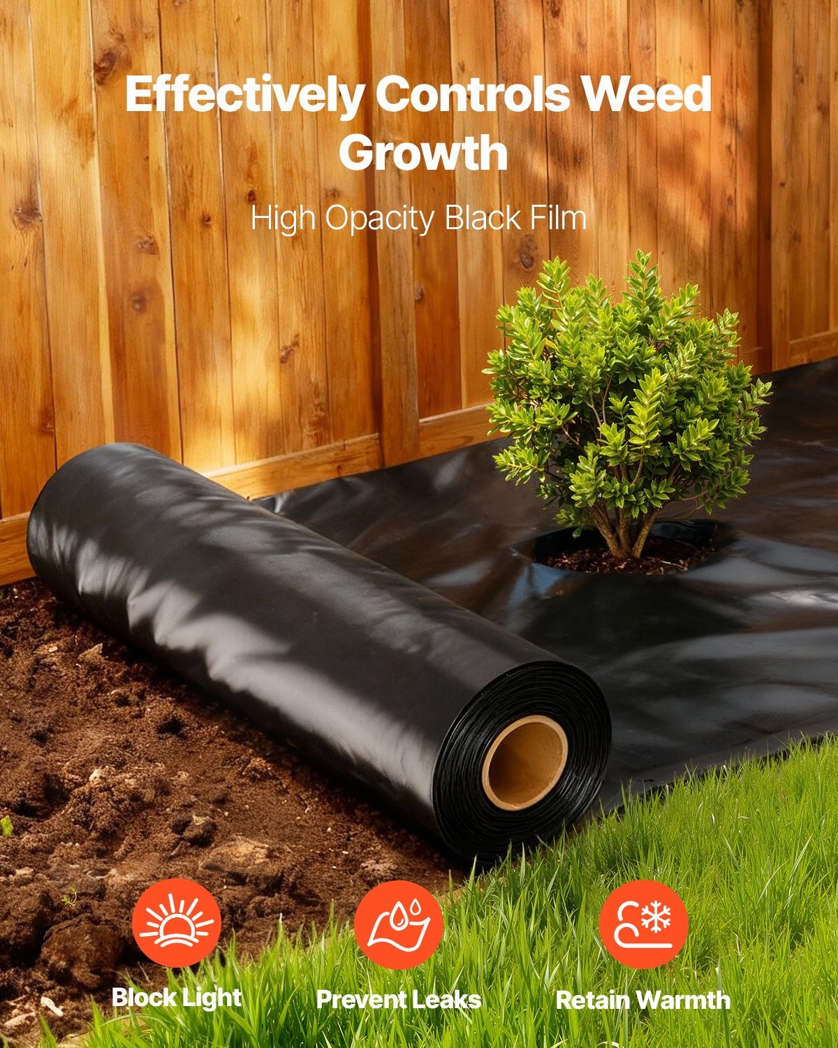 10 Mil Plastic Sheeting Heavy Duty 10′ x 100′, Thick Plastic Sheeting Roll, Plas