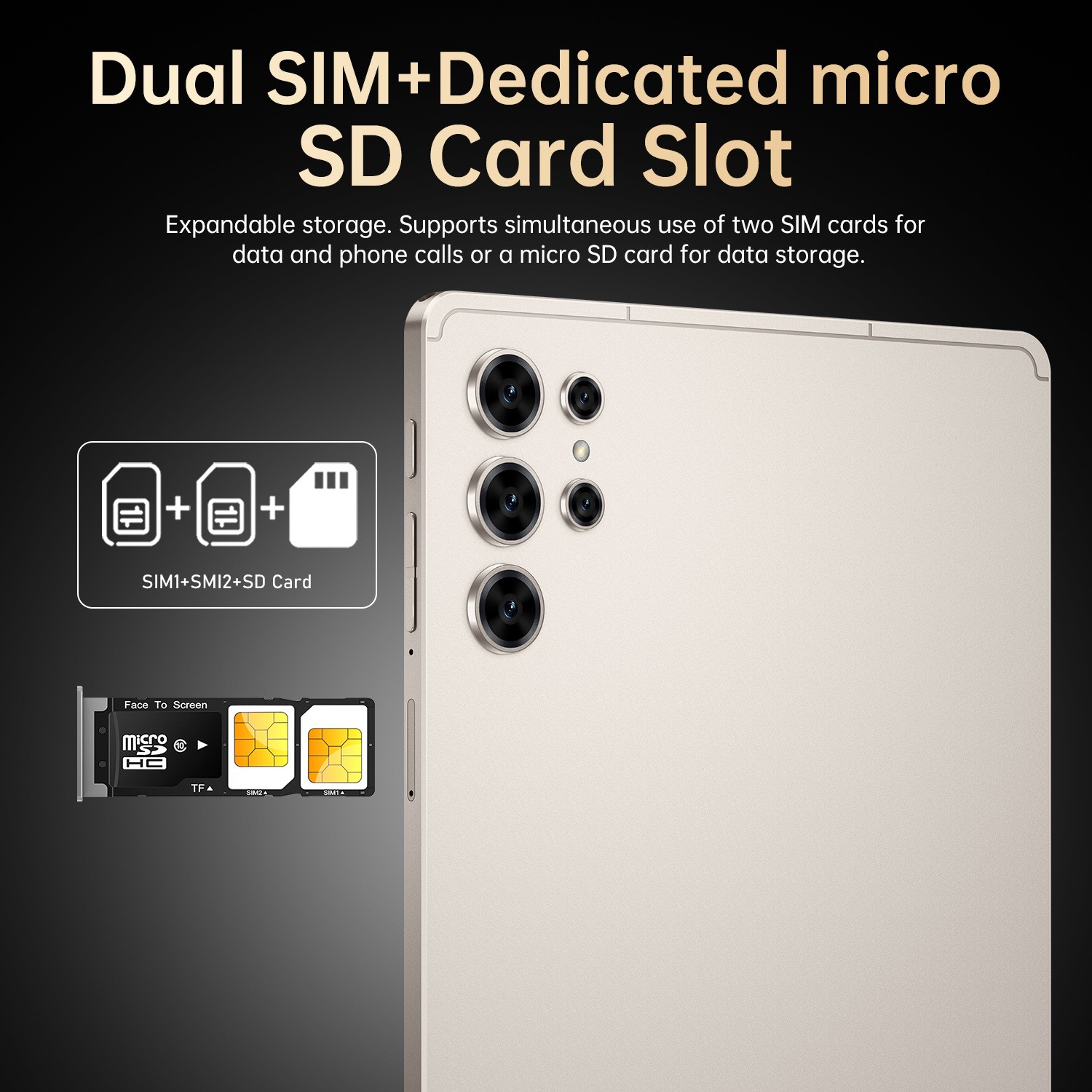 Pad 25 Ultra 10.1” Tablet PC 8+128GB 12+24MP Android 7800mAh IPS Dual Sim Gifts