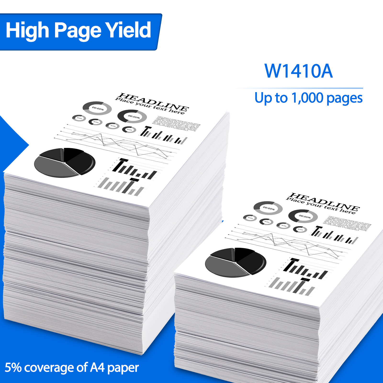 1PK W1410A 141A Toner Cartridge For HP LaserJet MFP M140w M139w M110w with Chip