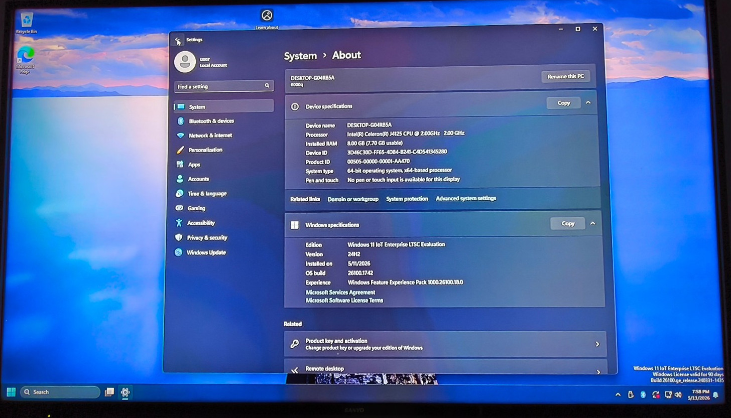 10ZiG Technology 6000q Celeron J4105 2Ghz 8GB DDR4 RAM 32GB M.2 Win 11 iOT #15