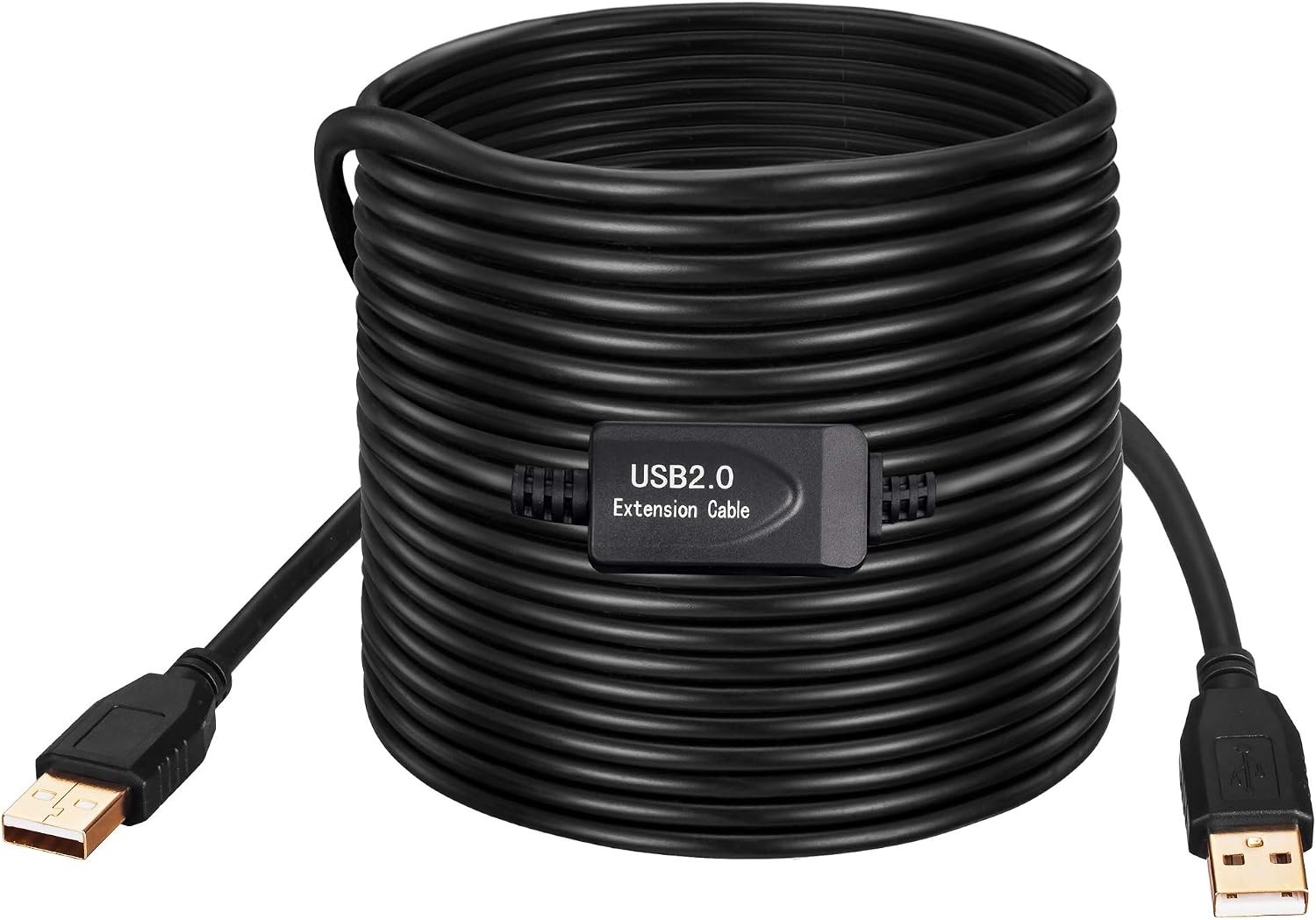 Plug and Play 40Ft USB A Cable – Gold-Plated for Clear, Fast Data Transmission