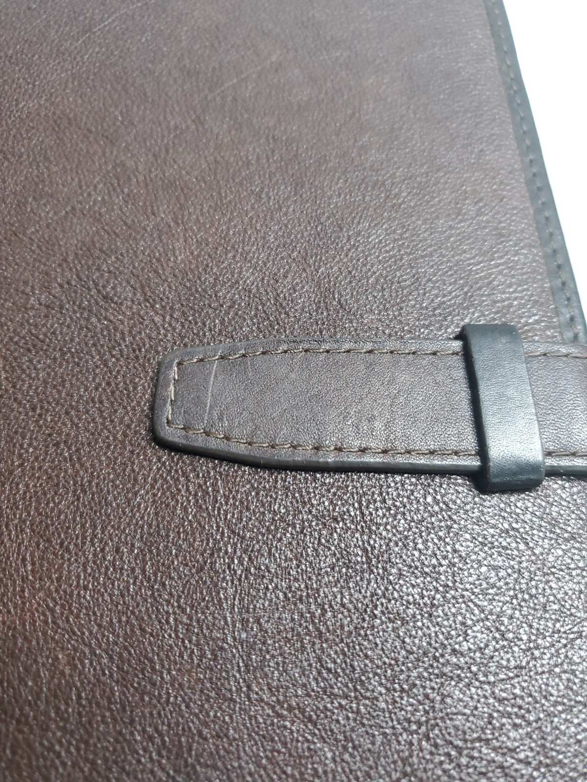 Fossil Brown Leather Tablet ipad Case Strap Travel