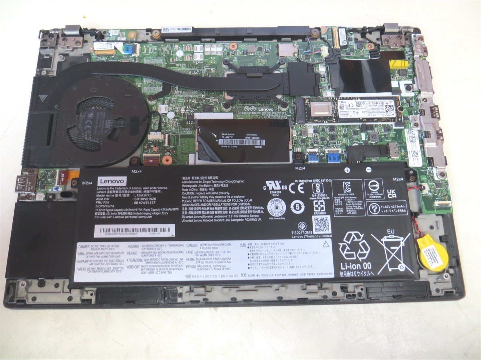 Scratched LCD Lenovo ThinkPad T14 Gen 2 Intel i5-1145G7 2.6GHz 16GB 512GB SSD