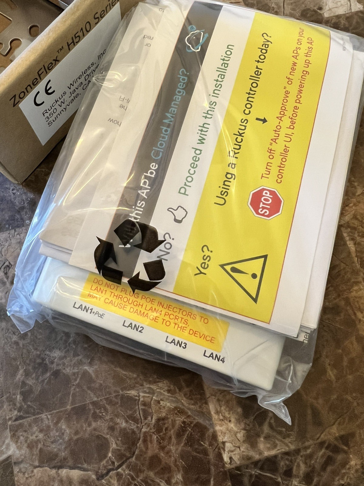 New Ruckus ZoneFlex H510 Dual Band H510-US00