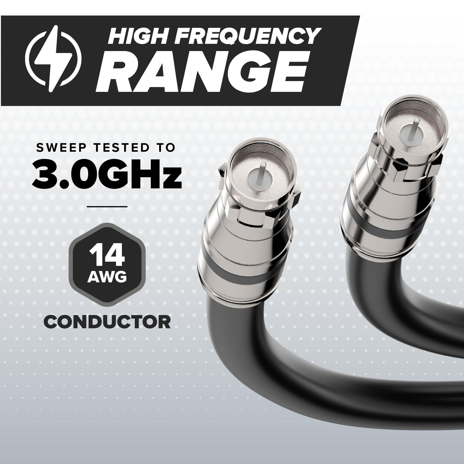 THE CIMPLE CO Coaxial Cable, 40 FT, RG11, Indoor/Outdoor, Dual-Shield, High Spee