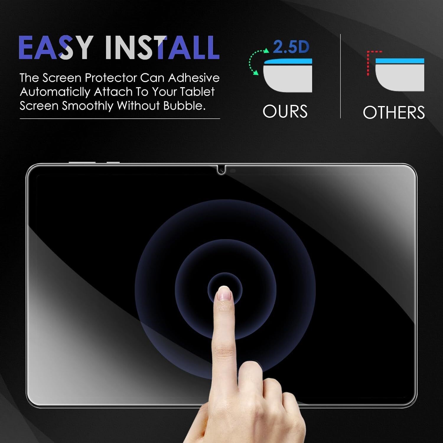 2 Pack Screen Protector HONOR Pad X9 11.5 in Anti Scratch 9H Tempered Glass Film