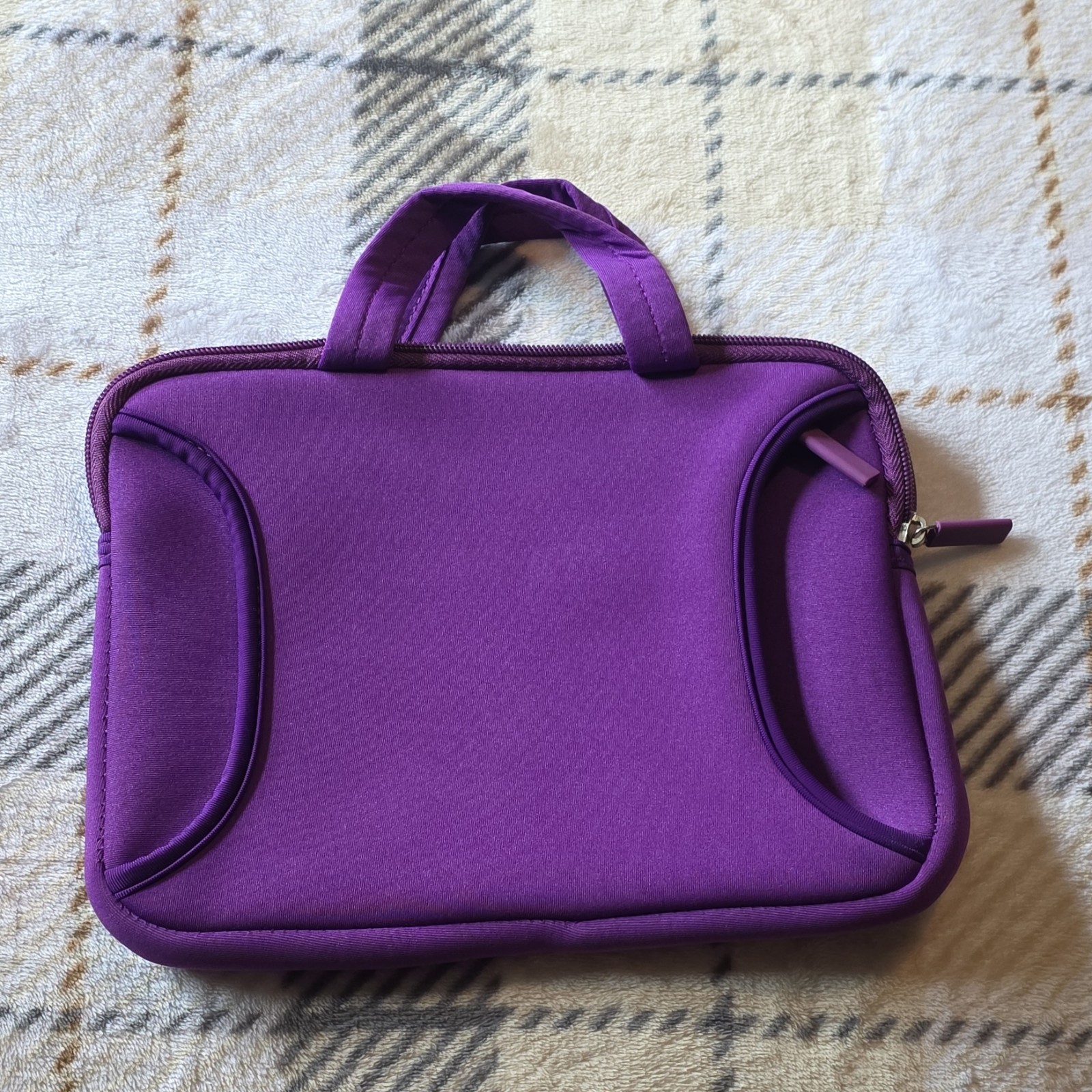 Purple Universal Tablet Sleeve/Pouch Case – Padded Zip-Around w/ Handle