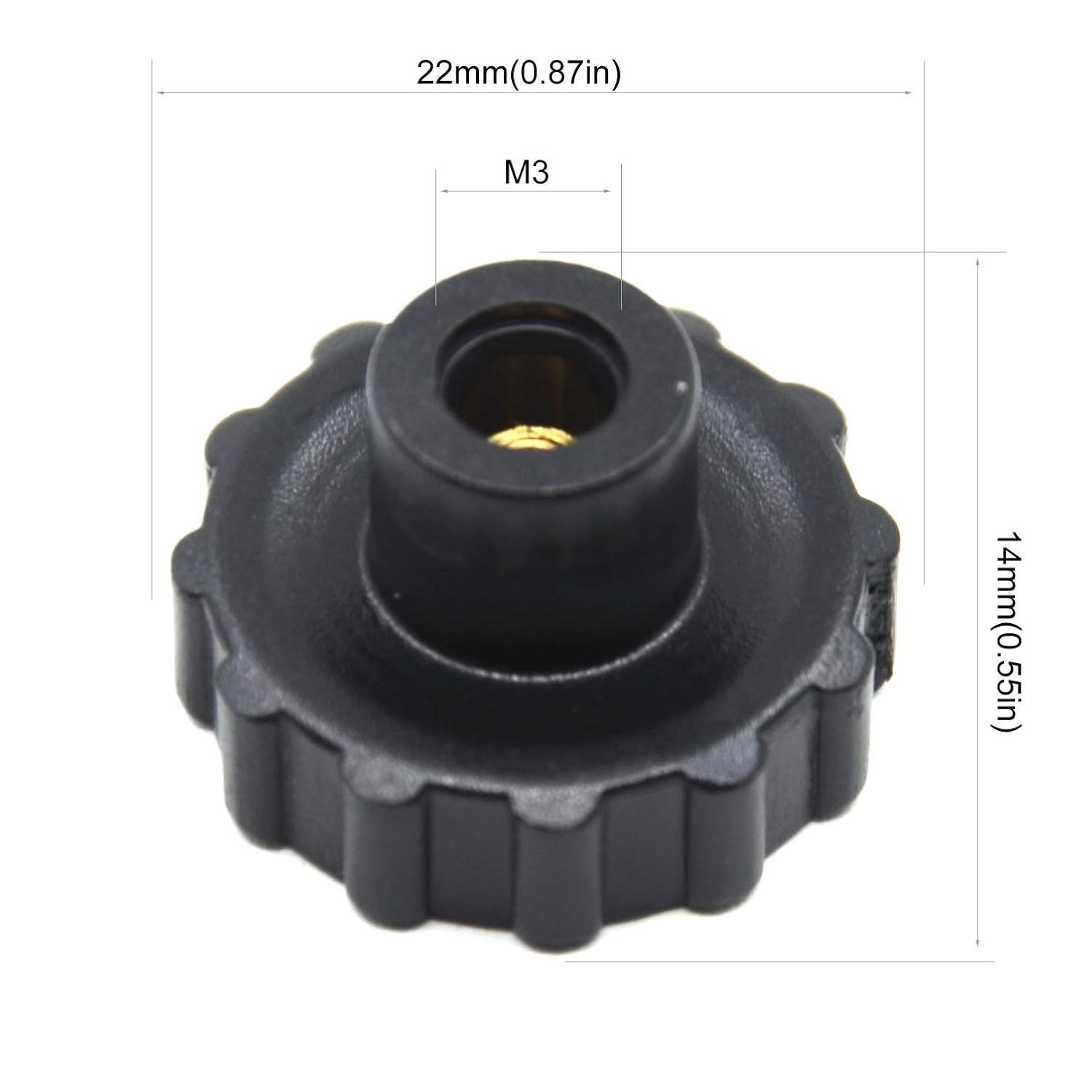 4 piezas de tuercas de nivelación manuales mejoradas de 22 mm de diámetro