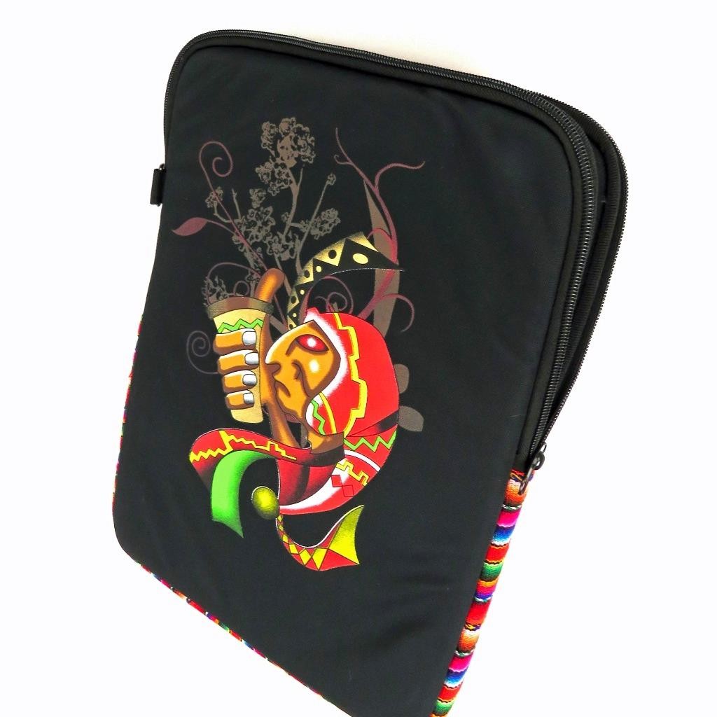 Padded Laptop Zippered Compartment 16 x 11.5 x 1 in. Peru logo Design Both Sides
