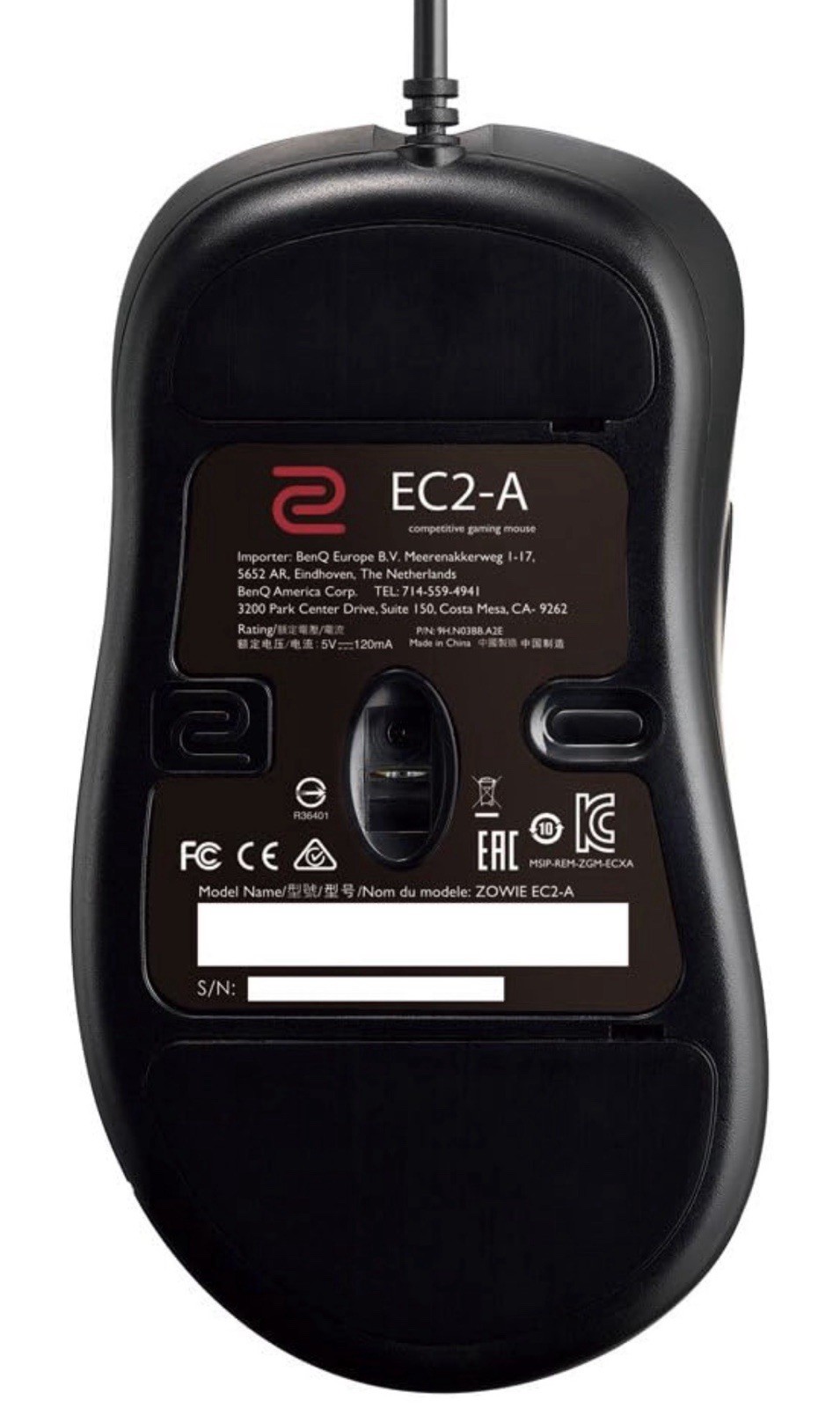 BenQ Zowie EC1-A Ergonomic Gaming Mouse for Esports Large (FB; Sealed)