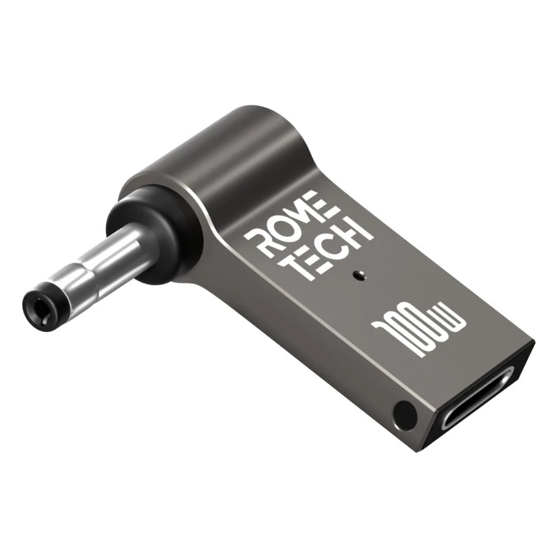 100W USB Type C Female to DC Male Jack 4.0×1.7 mm Fast Adapter for Laptop