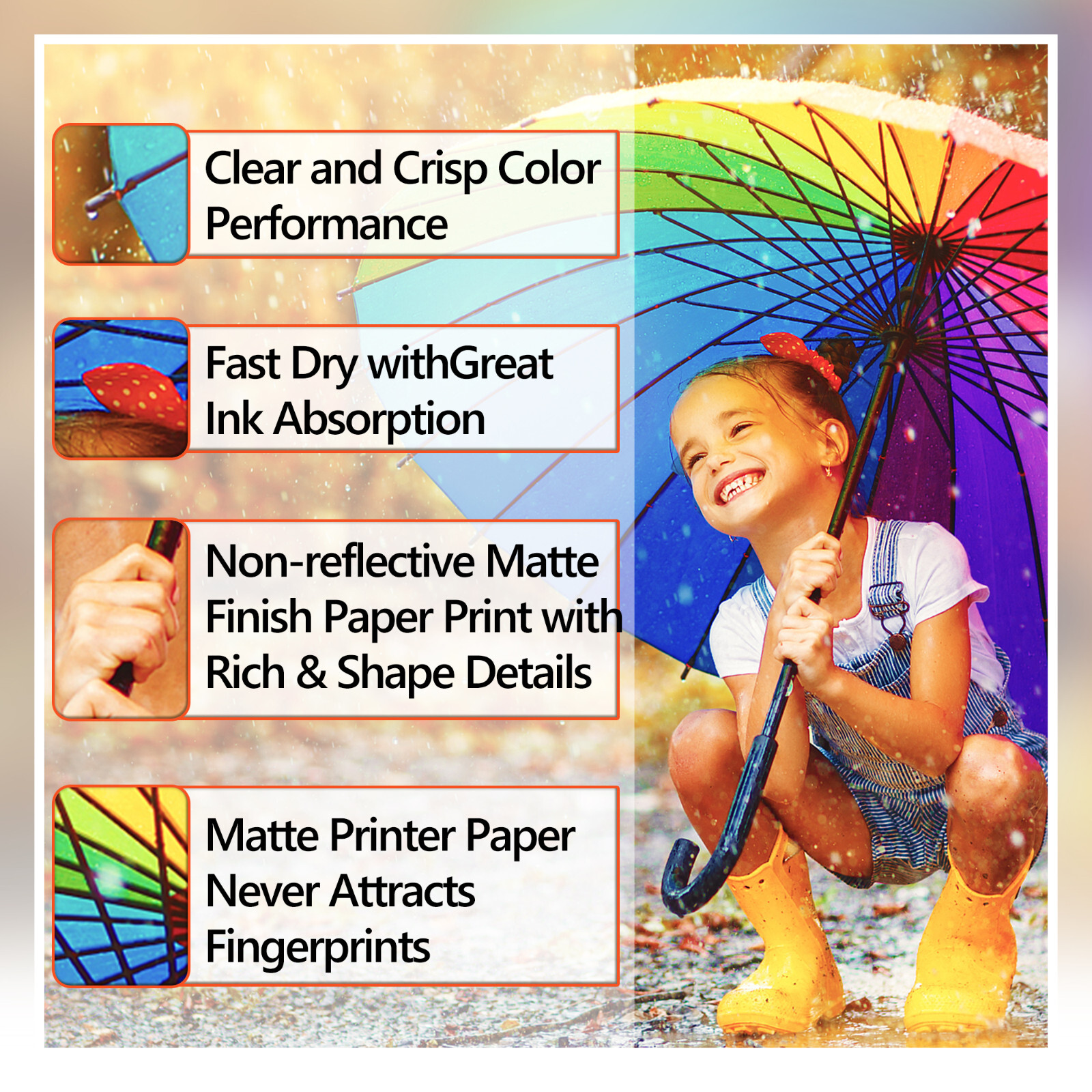100 Koala Matte Photo Paper 8.5×11 Inkjet Printer Presentation Flyer 29lb 6Mil