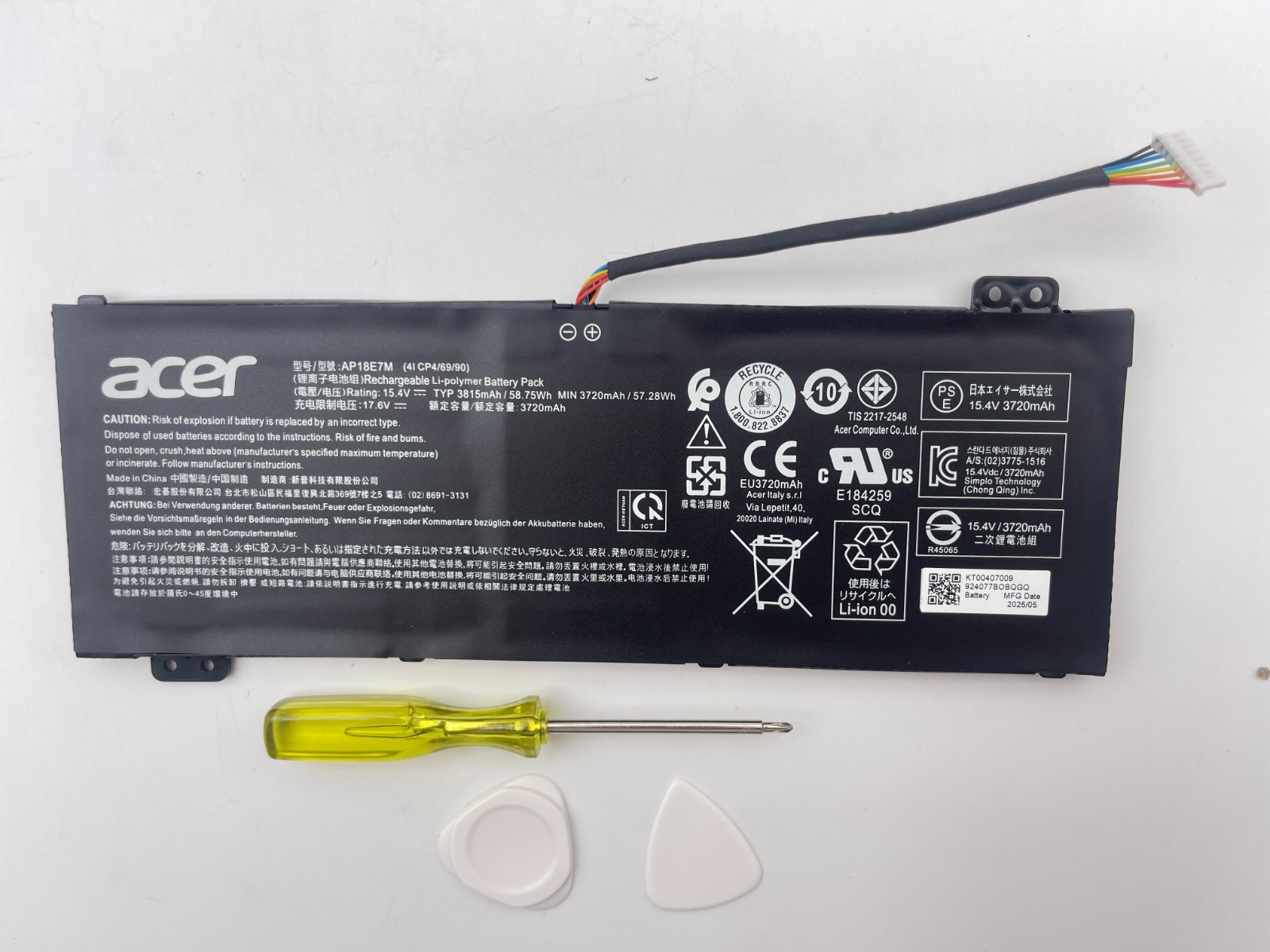 New Genuine AP18E7M Battery For Acer Predator Helios 300 PH315 AN515-52 AN515-54