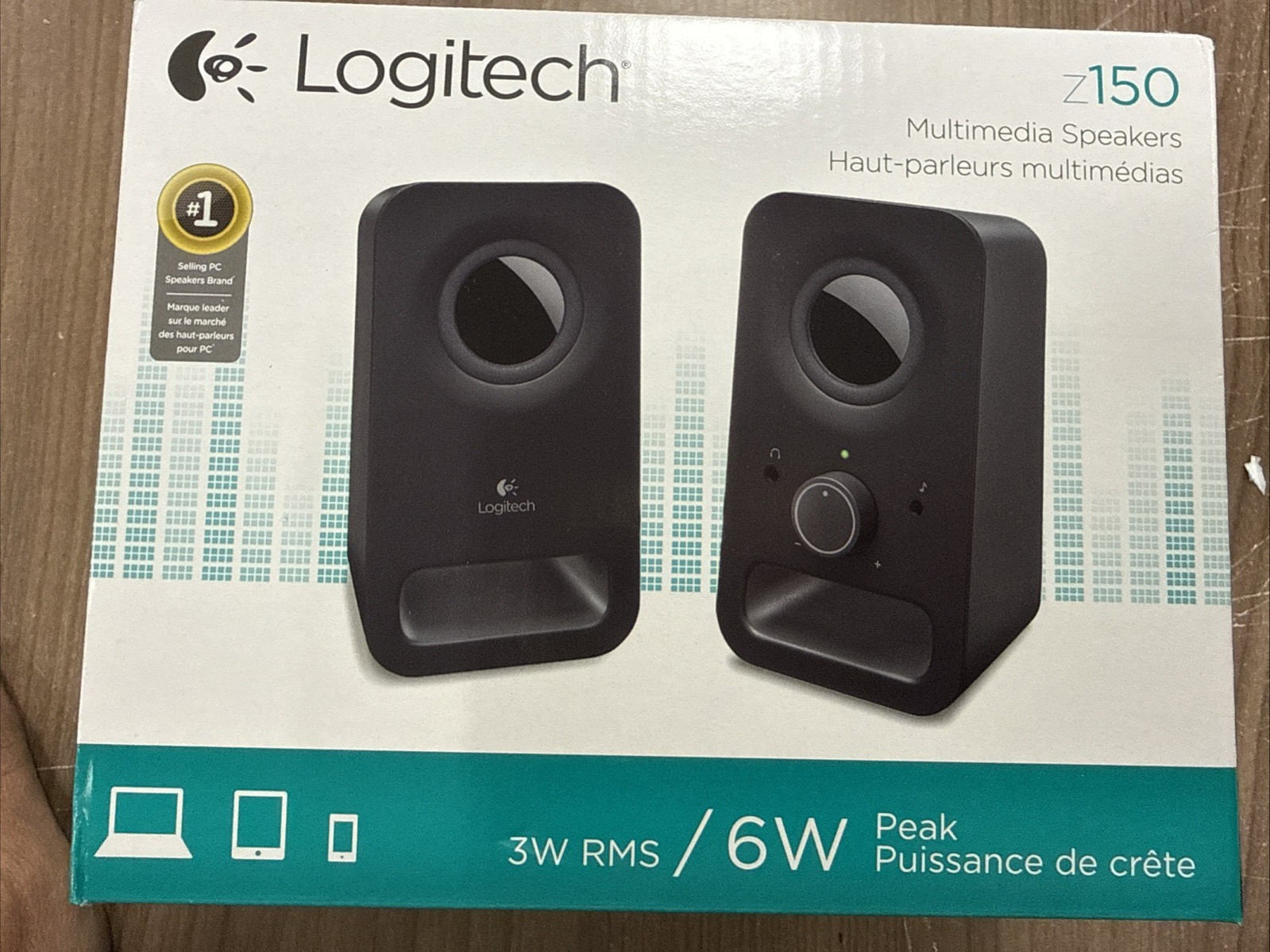 Logitech Z150 Multimedia Speakers with Clear Stereo Sound (‎980-000802) 6W Black