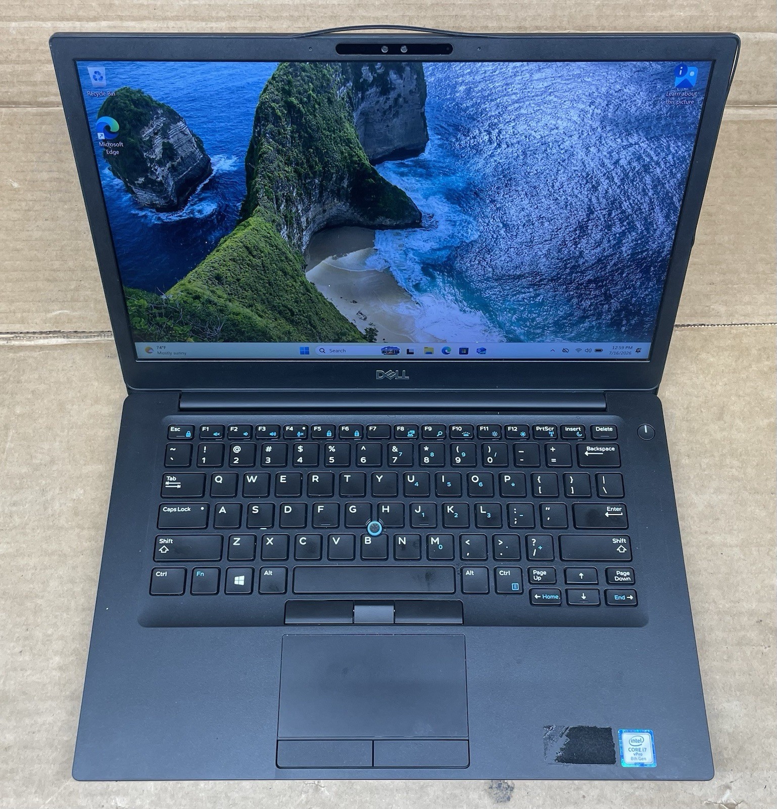 Dell Latitude 7490 Intel Core i7-8650U@1.90GHz 16GB DDR4 RAM 512GB SSD WIN 11P