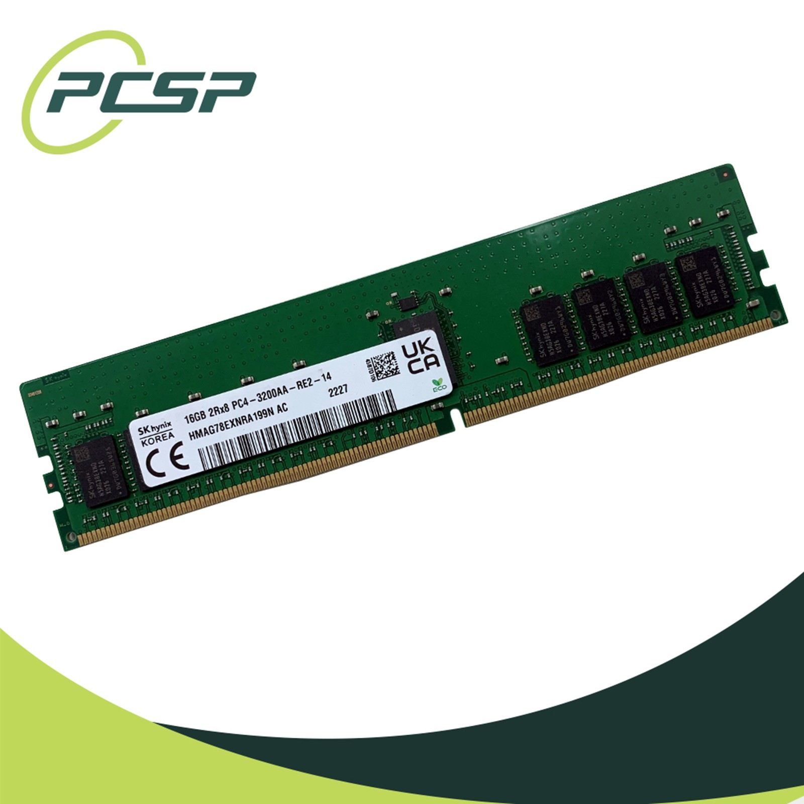 Hynix 16GB 2Rx8 PC4-3200AA-R DDR4 ECC RDIMM HMAG78EXNRA199N