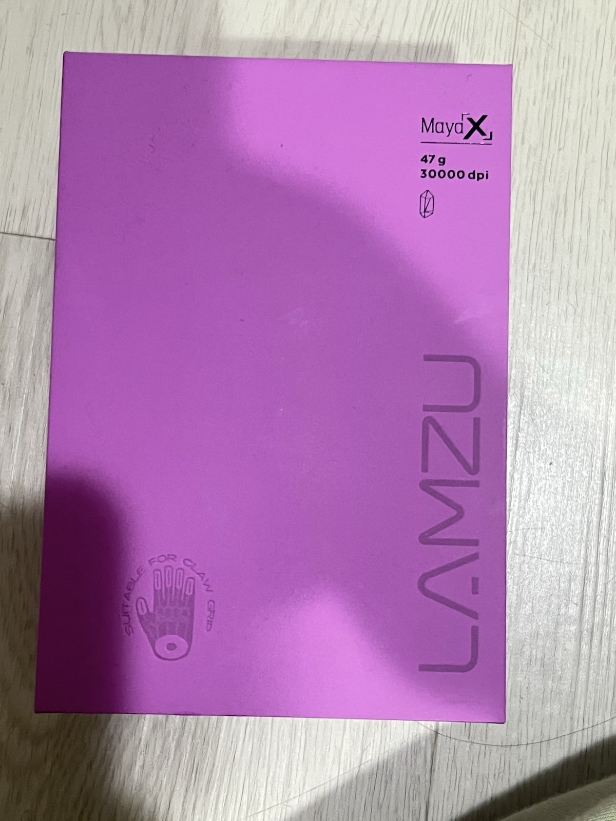LAMZU Maya X Wireless 8k Polling Rate Purple/Black Obsidian Air Dots Skates