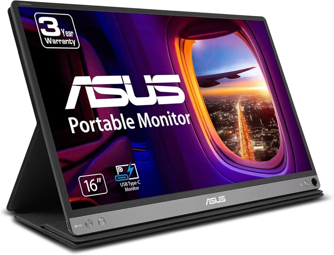 ASUS ZenScreen MB16AC 15.6″ Full HD IPS USB-C Portable Monitor +Smart Cover*NEW*