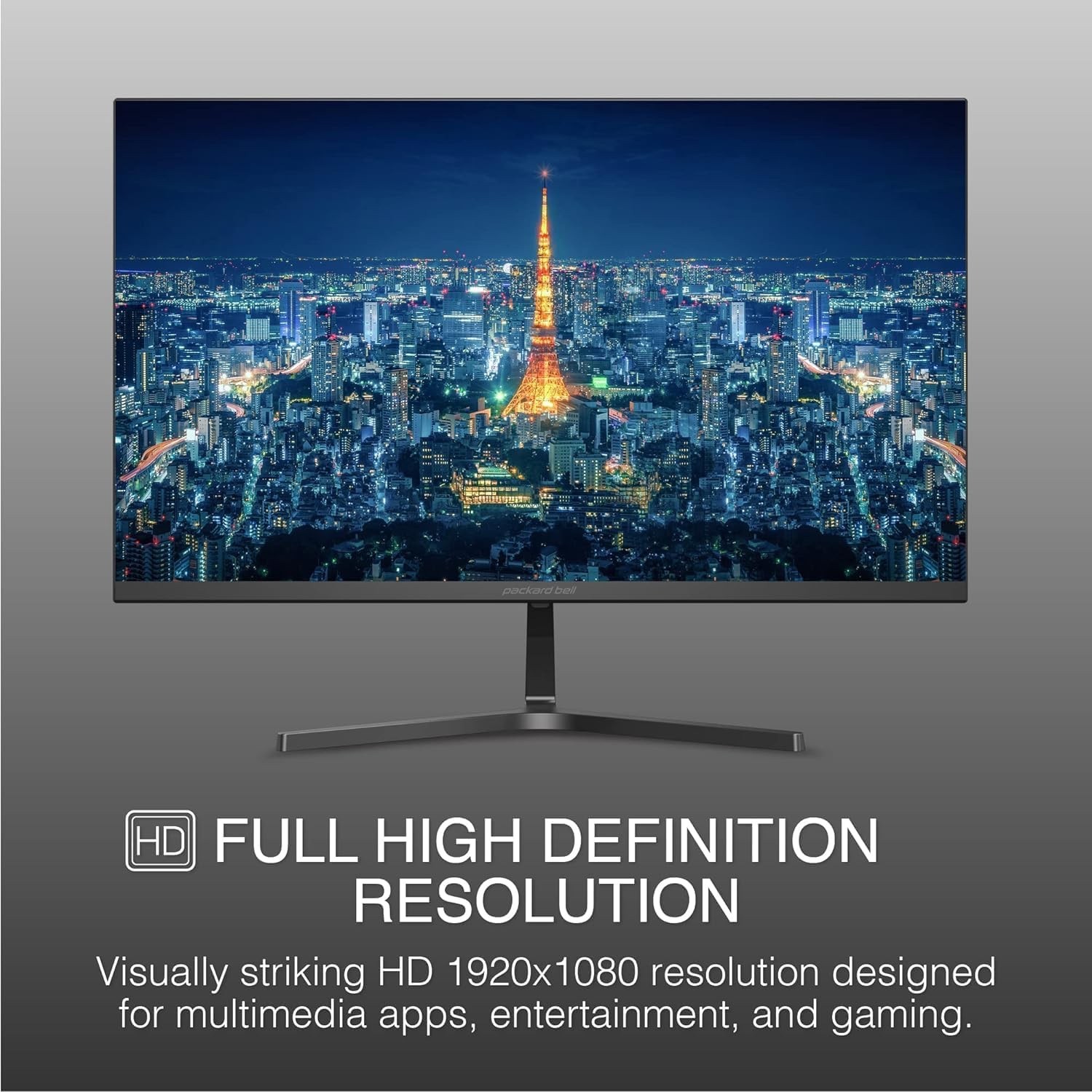 21″ FHD Monitor, 1920×1080, 75hz, Ultrawide, VESA, Tilt, HDMI/VGA, Slim Bezel
