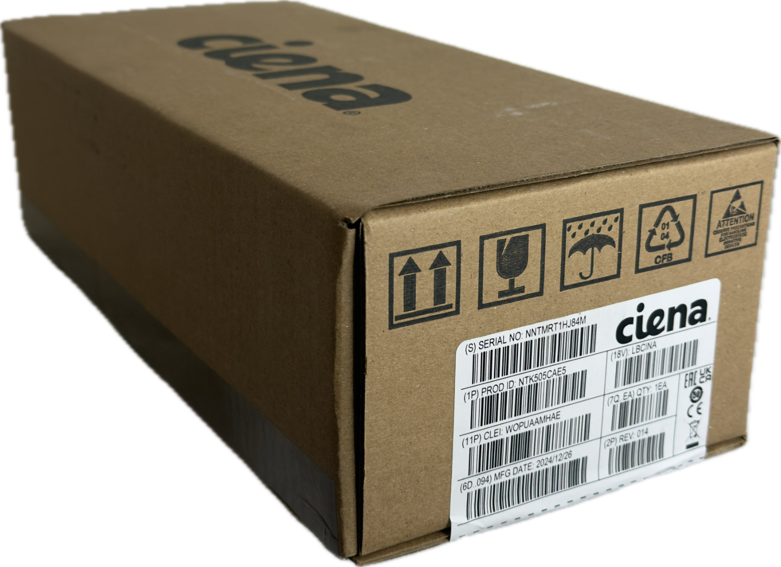 Ciena NTK505CAE5 Power Input Card 60A Breakered (New in Box)