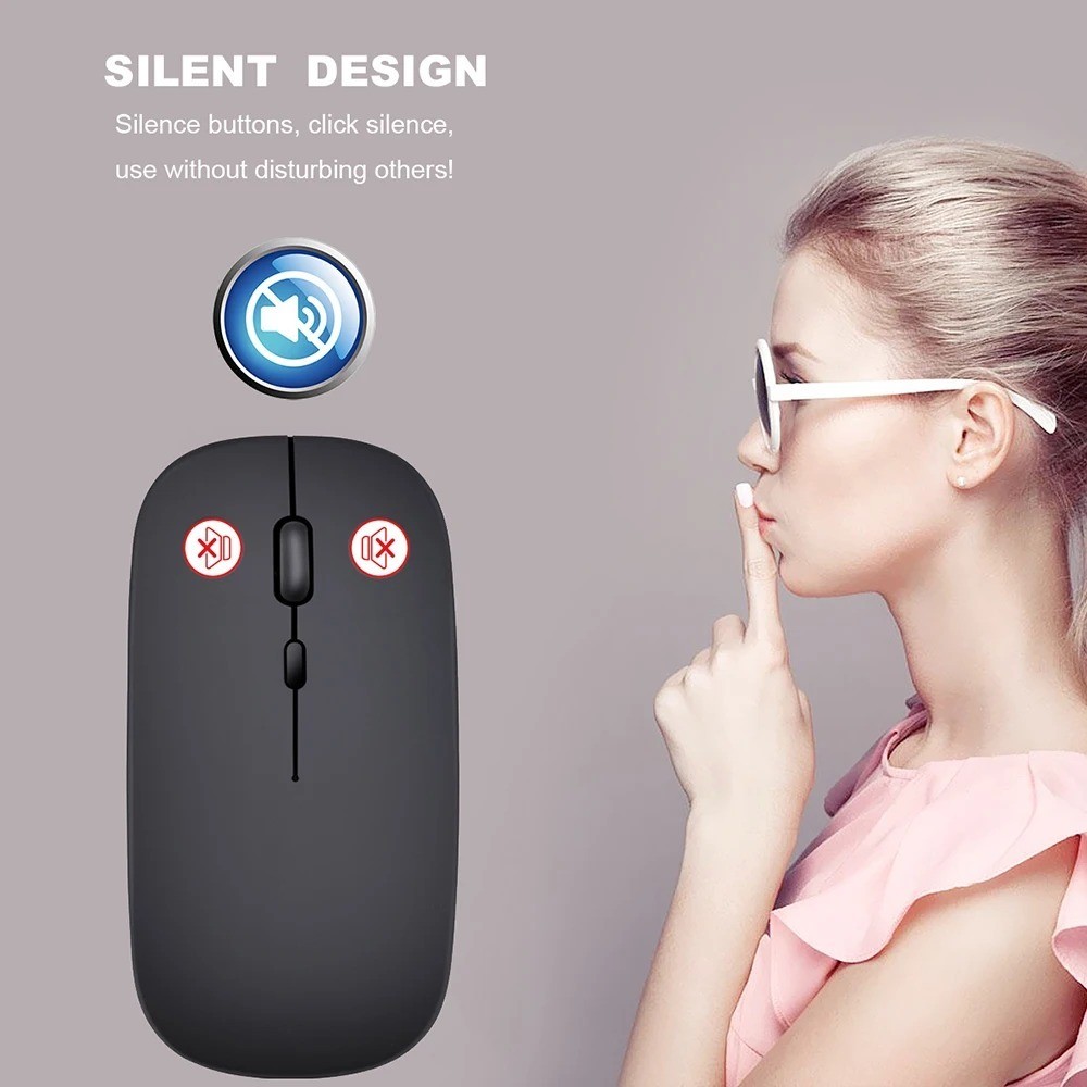 2.4GHz Optical Wireless Slim Mouse With Mini USB Receiver For Laptop PC